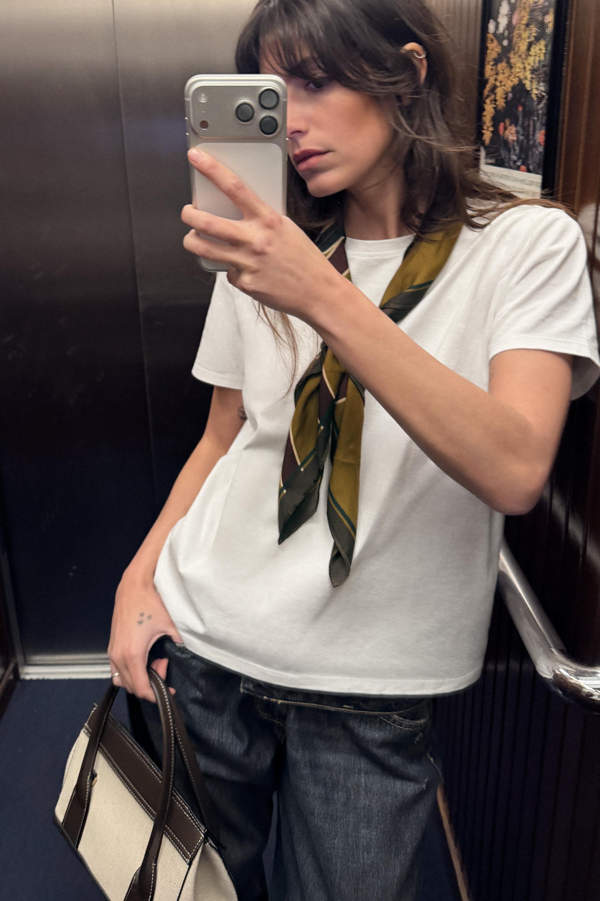 100% VISCOSE PRINTED STRIPED SCARF